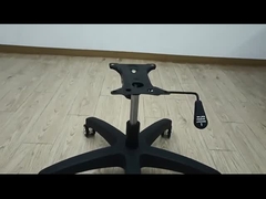 300 Pfund Gewichtskapazität Bürostuhl Drehboden mit Lendenunterstützung Nylon fünf Sterne Fuß Stuhlbeine