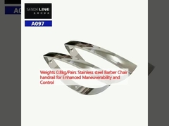 Gewichte 0,8 kg/Paar Edelstahl Barbierstuhl Handläufer für verbesserte Manövrierfähigkeit und Kontrolle