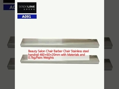 Schönheitssalons Stuhl Barbier Stuhl Edelstahl Geländer 460×60×20mm mit Materialien und 0,7kg/Paar Gewichte