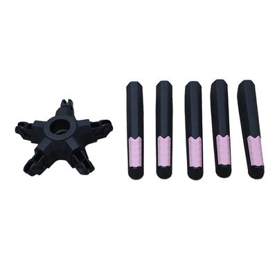 Guter Preis Fabrik-Direktverkauf 350 mm Radius Nylon Bürostuhl Drehboden mit Spindel-Entfernung Fuß Online