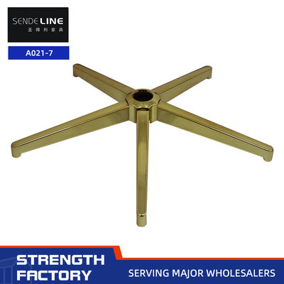 Guter Preis Schwenkbare Bürostühle Ersatz-Basis Elektroplattierte Goldplattierung Fünf-Sterne-Fuß Online