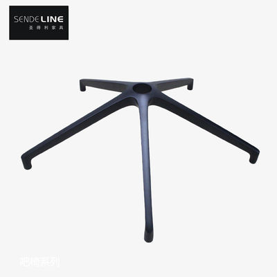 Guter Preis Bürostuhl Metallbasis mit Lendenstütze und glatt rollenden Rollen Aluminiumlegierung langlebig Online