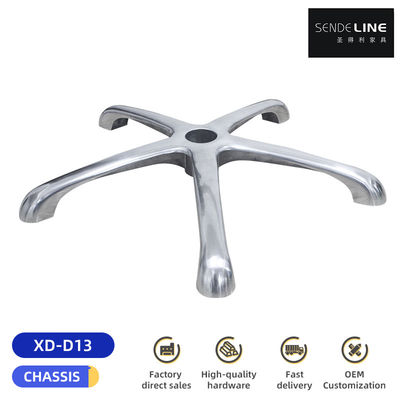 Guter Preis Fünf-Sterne-Büro-Stuhl Metallbasis Aluminiumlegierung Drehstuhl Radbasis Online