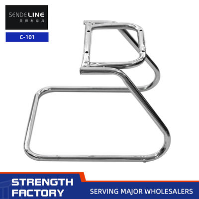 Guter Preis Standardaufbau Bürostuhl Metallrahmen Elektroplattiert / Schwarzer Bogenrahmen Online