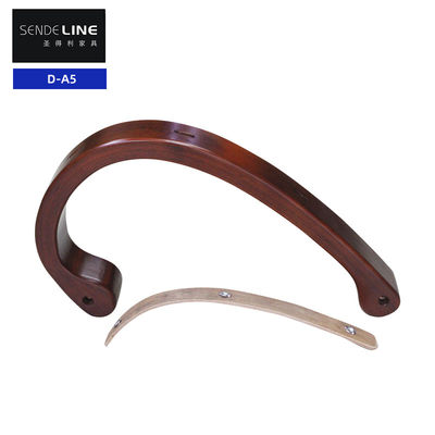 Guter Preis Moderne rotbraune Massivholzstuhl Armlehne erhöhen Komfort und Unterstützung Online