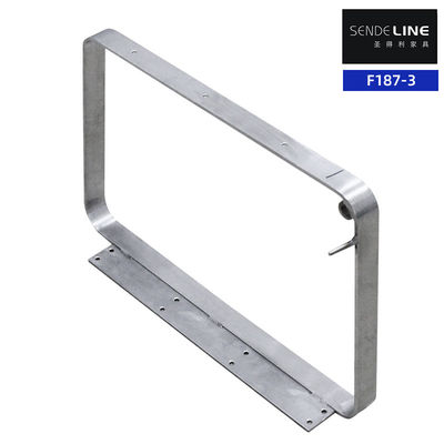 Guter Preis Langlebiger Edelstahl 201 Barbierstuhl Armlehnen Glatte elektroplatierte Farbe Online