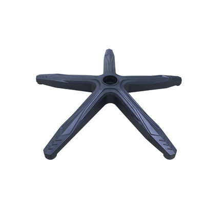Hohe Qualität 640mm schwarzer Nylon Bürostuhl Basis mit Lendenstütze und Rollen