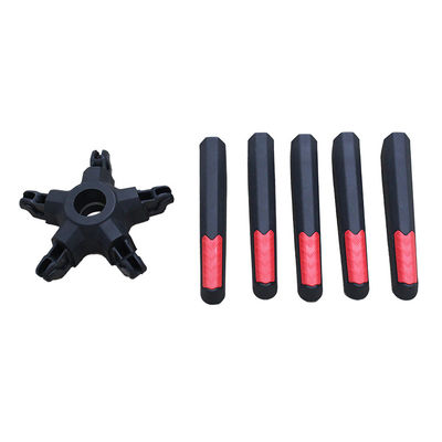 Guter Preis Großhandel 350 mm Radius Nylon Bürostuhl Drehbank mit Spindel-Entfernung Fuß Online