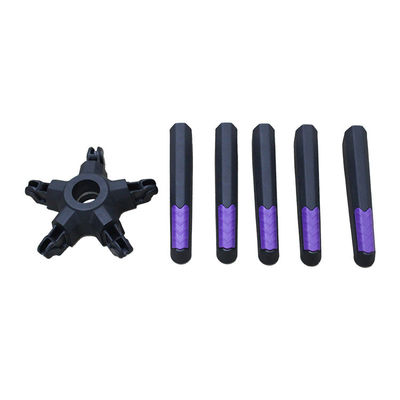 Guter Preis Demontage 350mm Radius schwarzer Nylon Bürostuhl Drehbank mit Höhenregelung Online