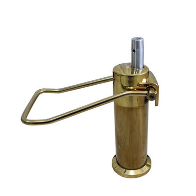 Guter Preis 200 kg Belastungsbeständige goldene Barbierstuhlbasis für Salon Abstand 151mm Online