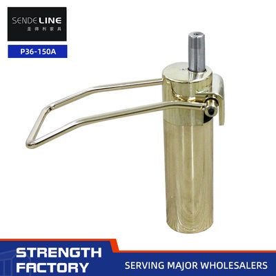 Guter Preis Gold 5 kg Gusseisen Barbierstuhl Basis mit 150 mm Fahrt Hydraulische Pumpenhebe Online