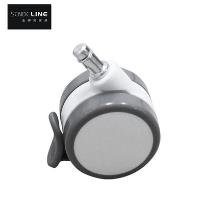 Guter Preis 65 mm PVC-Band Bremse Bürostuhl Rollstuhl mit hoher Tragfähigkeit und glattem Rollen Online