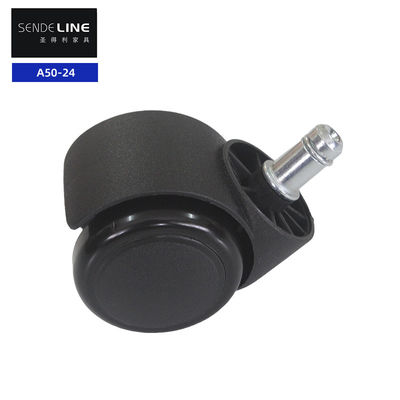 Guter Preis 50 kg Belastung Schwarz leicht zu montieren Nylon Bürostuhl Rollrad mit 2 Zoll Durchmesser Online