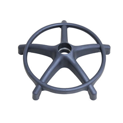 Weiß/Schwarz Pneumatischer Bürostuhl Drehboden mit Rollen 0,7 kg 105 mm