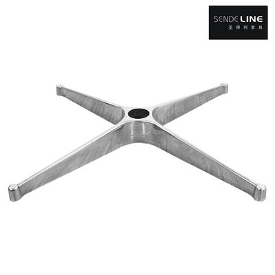 Guter Preis Bürostuhl 4-Sterne-Fußkreuz poliert Farbe / Chrom Farbe Aluminiumlegierung Druckguss-Integralformung Online