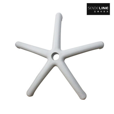 Guter Preis Bürostuhl Drehboden Nylon Fünf-Sterne-Stuhl Beine Weiß / Schwarz PP-Plastik Fünf-Stift-Basis Online