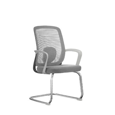 Guter Preis Ergonomischer Bürodrehstuhl mit 150 kg maximaler Tragfähigkeit und atmungsaktivem Mesh-Gewebe auf galvanisch verchromtem, bogenförmigem Gestell Online