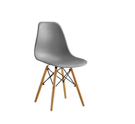Guter Preis Grauer moderner Kunststoffstuhl mit ergonomischem Design für Büro-, Besprechungs-, Cafeteria- und Wartebereich-Sitzgelegenheiten Online
